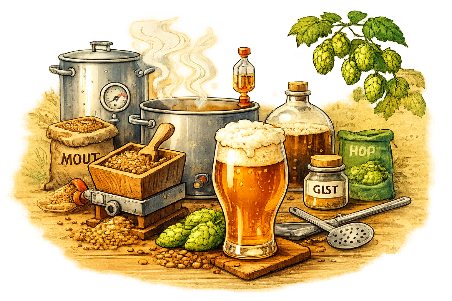 Brouwen stap voor stap