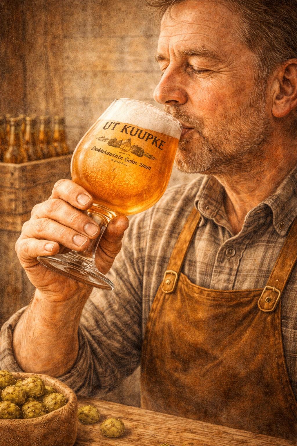 bier proeven uit glas om smaak en balans te ervaren