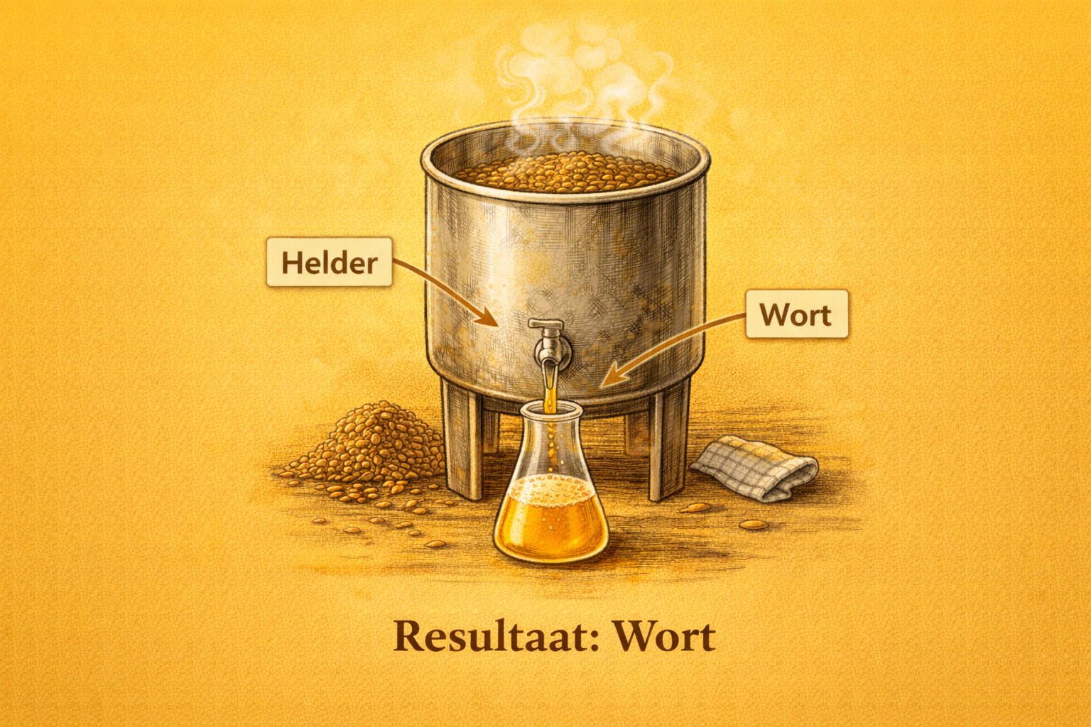 wort na het maischen